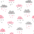 Papel de Parede Adesivo Menina Nuvem de Amor
