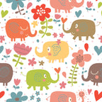 Papel de Parede Adesivo Menino Elefante Amoroso