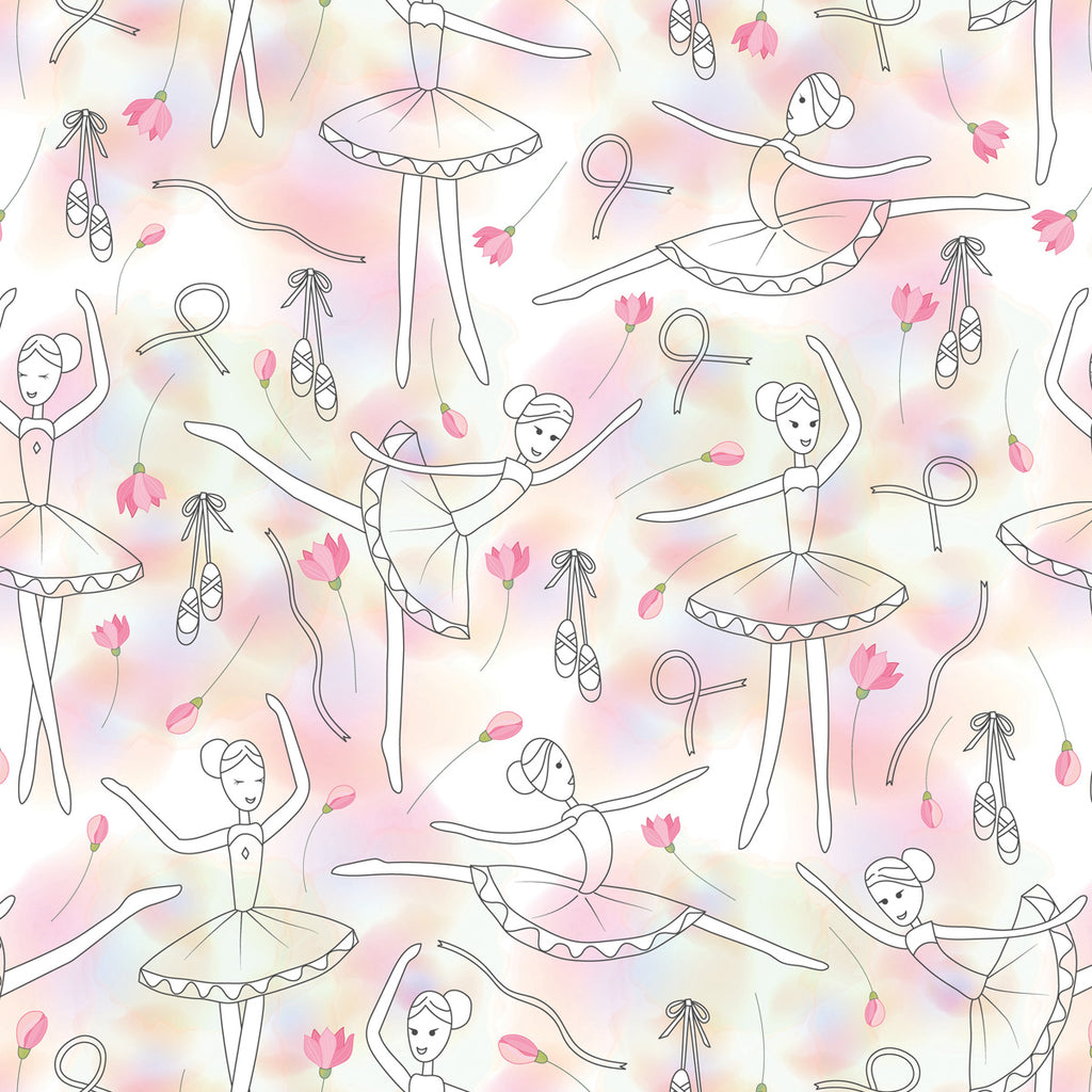Papel de Parede Adesivo Menina Bailarina 3