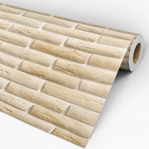 Papel De Parede Adesivo Tijolinho  05