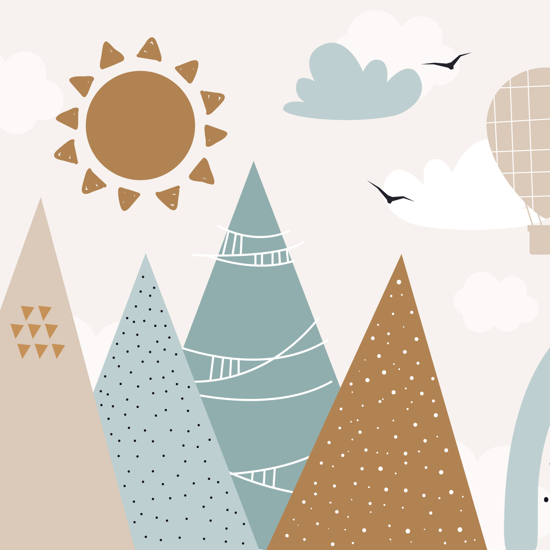 Papel de Parede - Horizonte Alpino