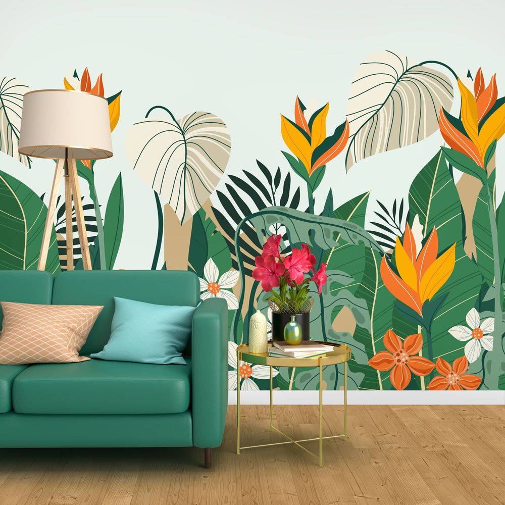 Papel de Parede - Jardim de Plantas