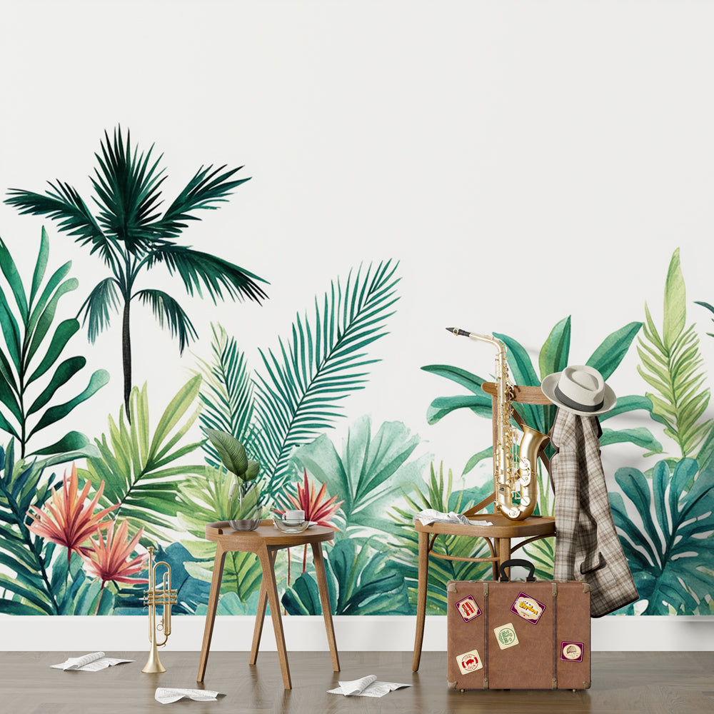 Papel de Parede - Verde Tropical