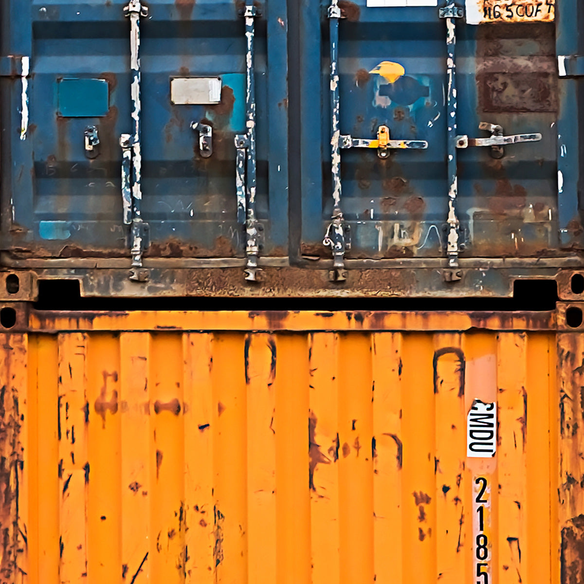 Papel de Parede Adesivo Industrial Container Decor 58