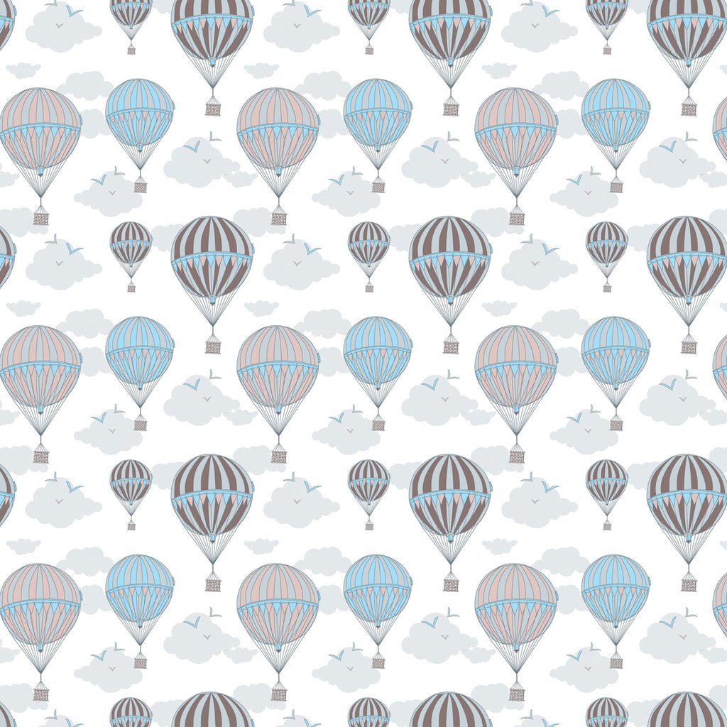 Papel de Parede Adesivo Menino Balão Azul