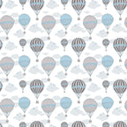 Papel de Parede Adesivo Menino Balão Azul