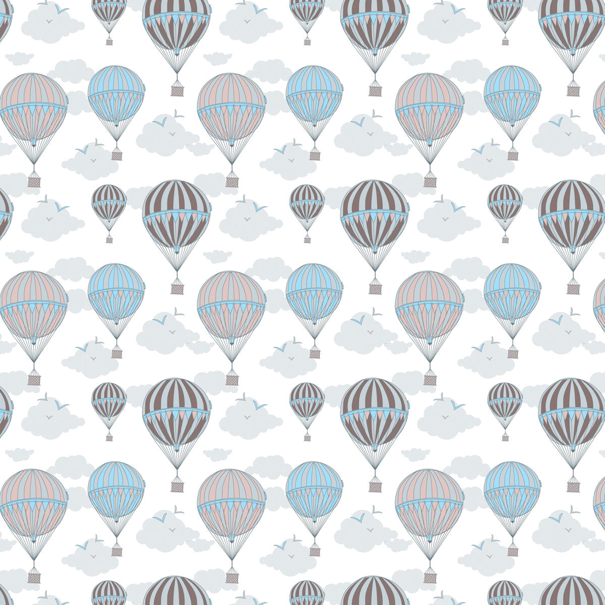 Papel de Parede Adesivo Menino Balão Azul