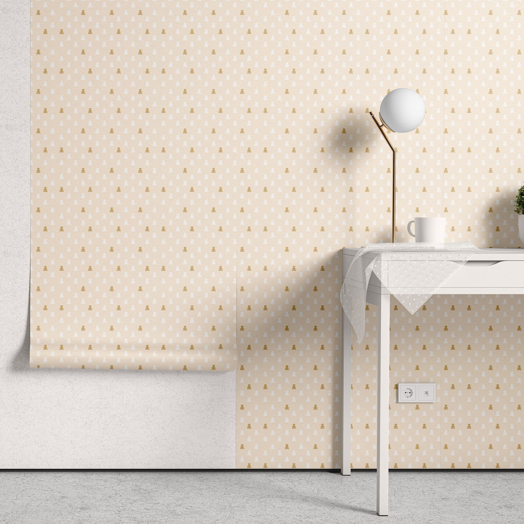 Papel de Parede Adesivo Menina Ursinhos