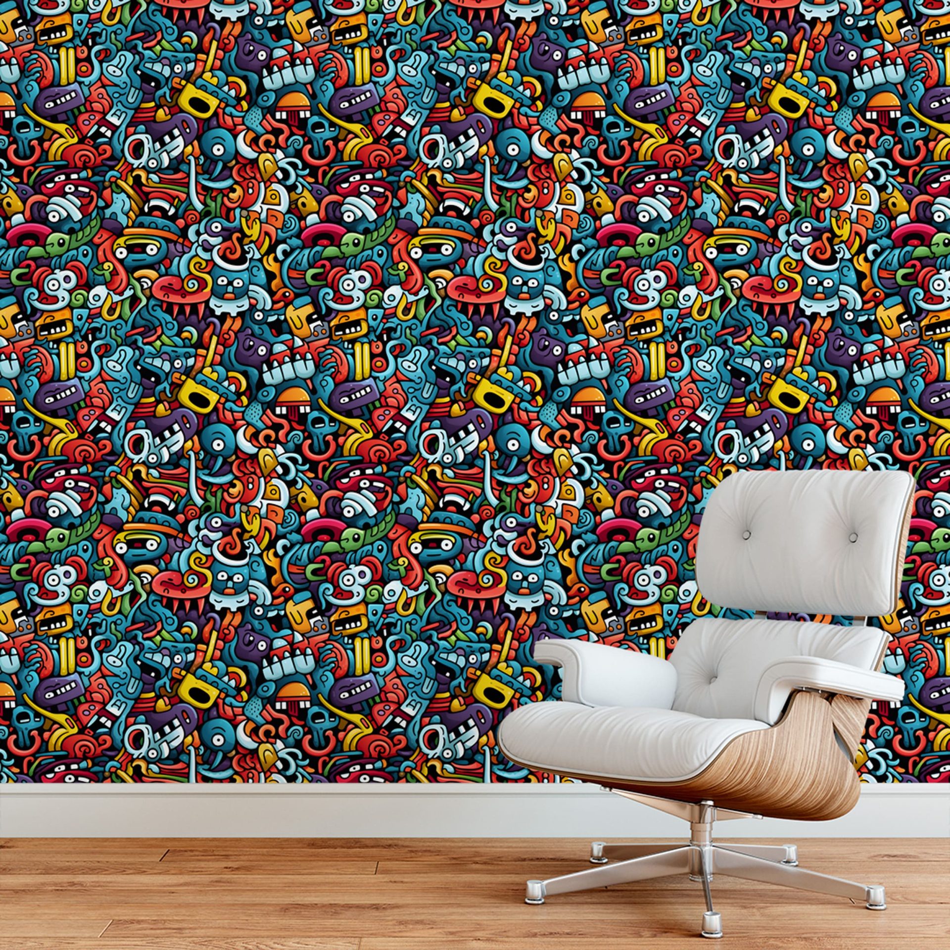 Papel de Parede Adesivo Grafismo Art 1