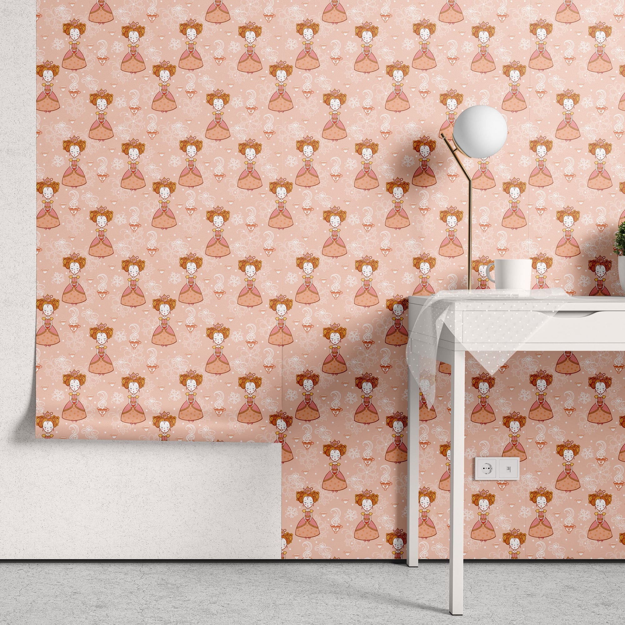 Papel de Parede Adesivo Menina Japonesa
