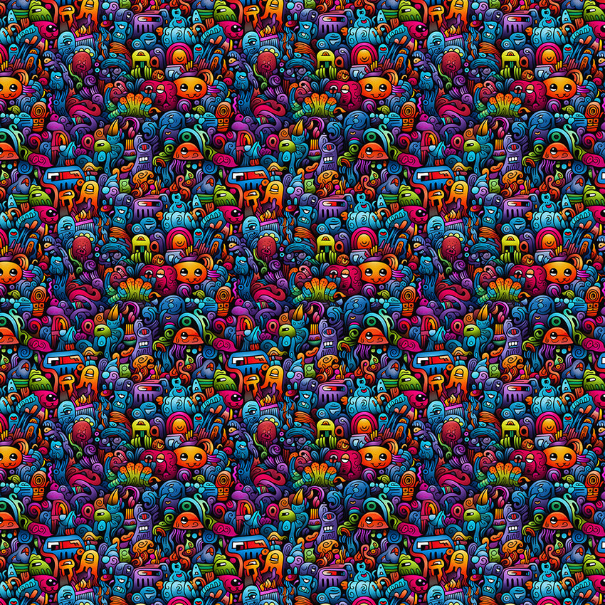 Papel de Parede Adesivo Grafismo Art 9
