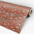 Papel De Parede Adesivo Tijolinho   32