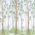 Papel de Parede Adesivo Menino Floresta