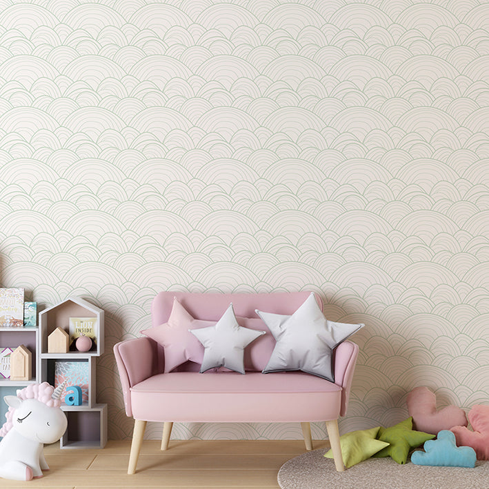 Papel de Parede - Ondas Retrô