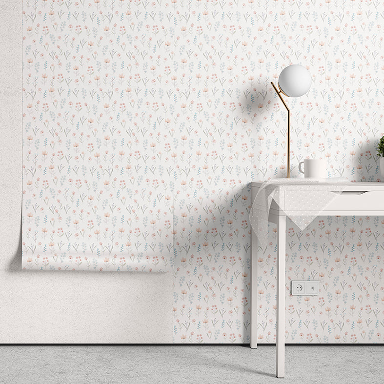 Papel de Parede - Floral Aquarela