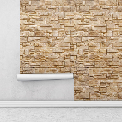 Papel De Parede Adesivo Pedras Rústicas Decor 16