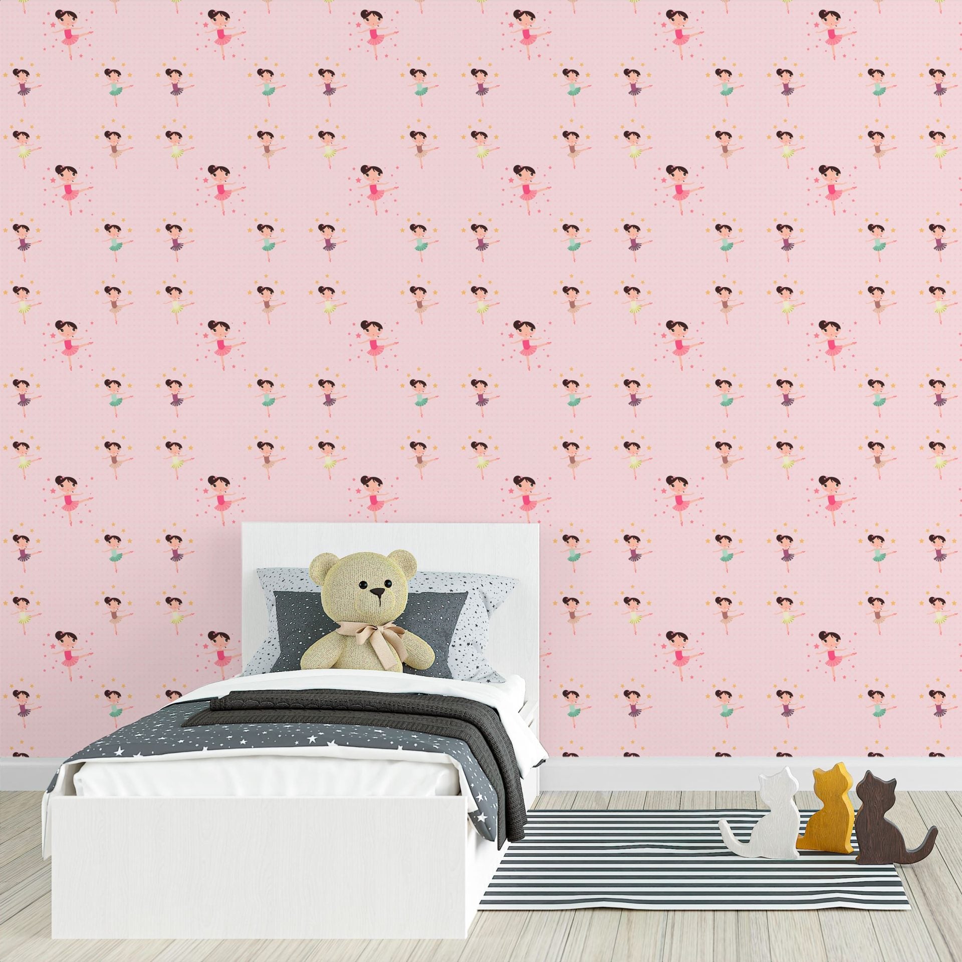 Papel de Parede Adesivo Menina Bailarina 8