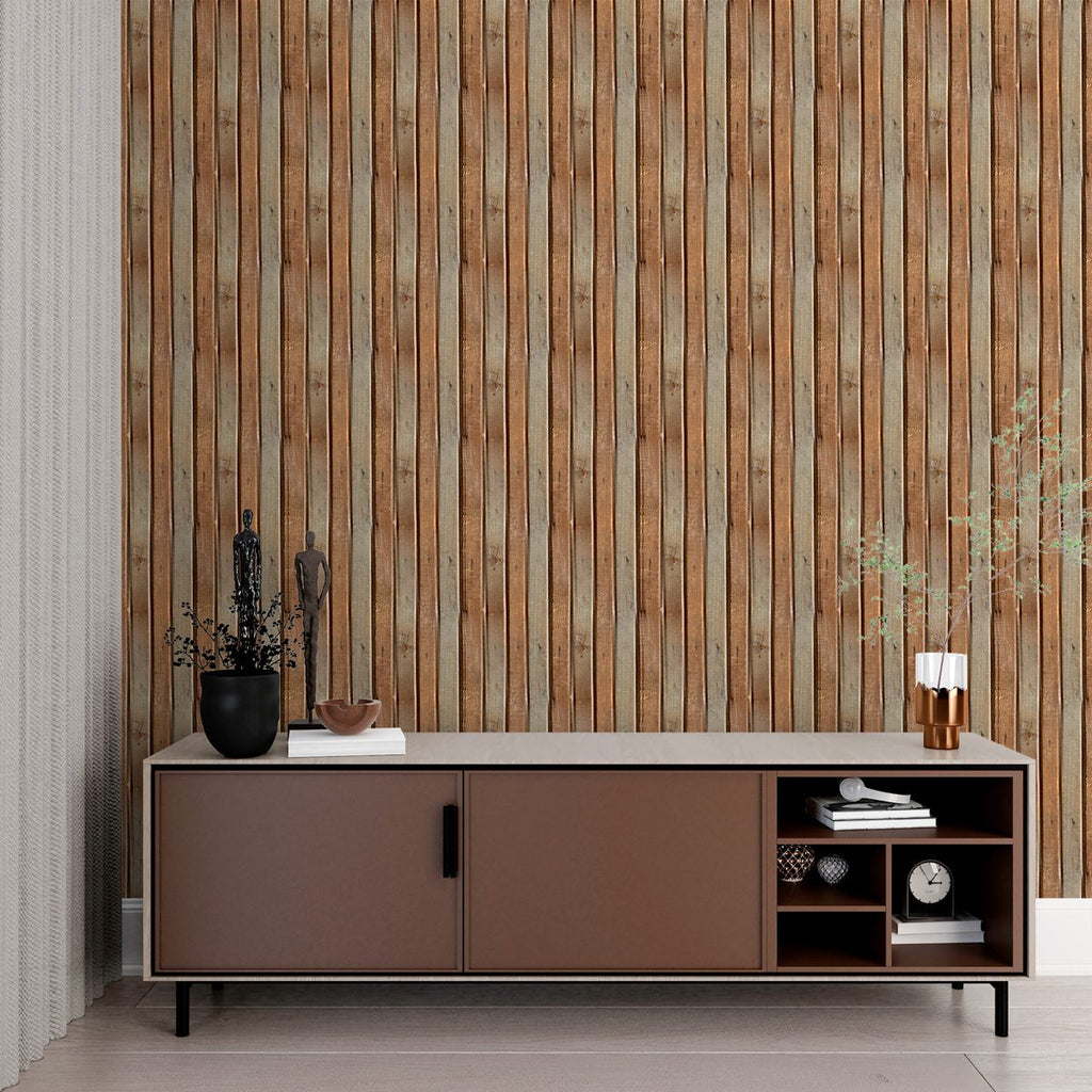 Papel de Parede Adesivo Industrial Madeira Decor 81