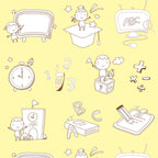 Papel de Parede Adesivo Menina School