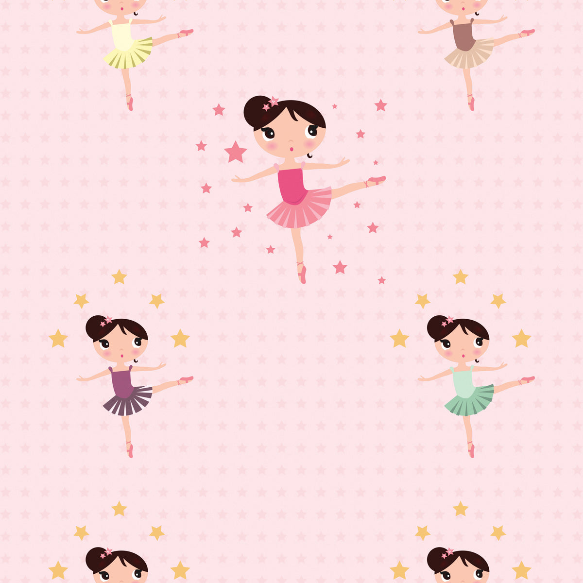 Papel de Parede Adesivo Menina Bailarina 8