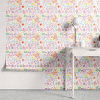 Papel de Parede Adesivo Menino Desenhos a Mão