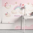 Papel de Parede Adesivo Menina Céu Encantado
