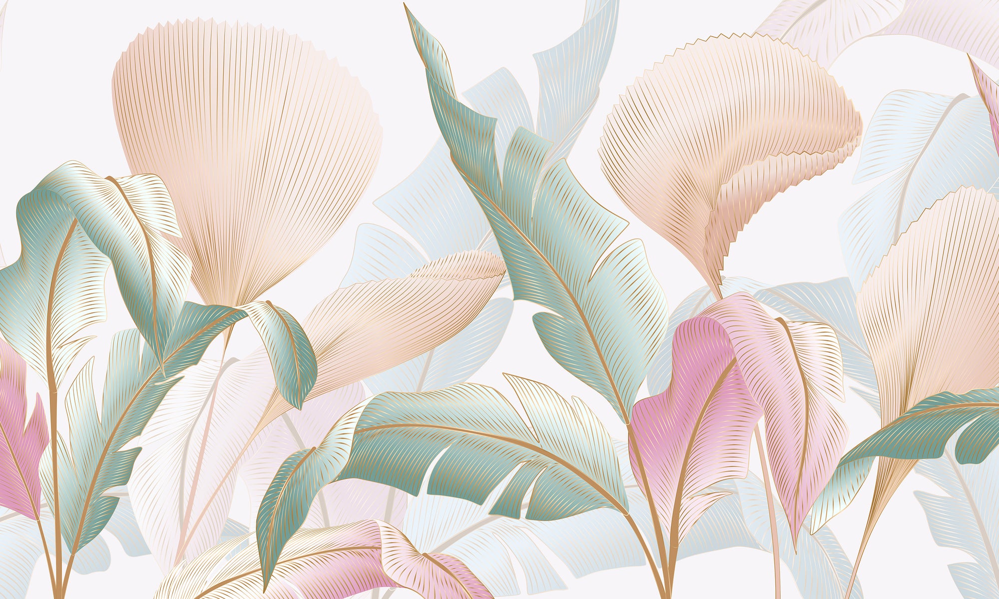 Papel de Parede - Folhagem Serena