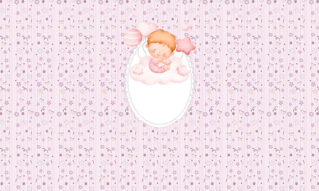Papel de Parede Adesivo Menina Baby