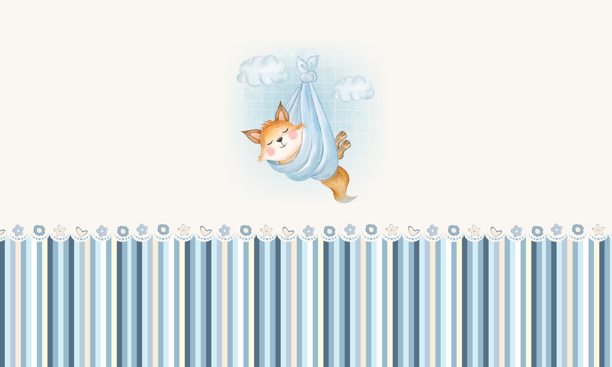 Papel de Parede Adesivo Menino Cantinho da Rapozinha