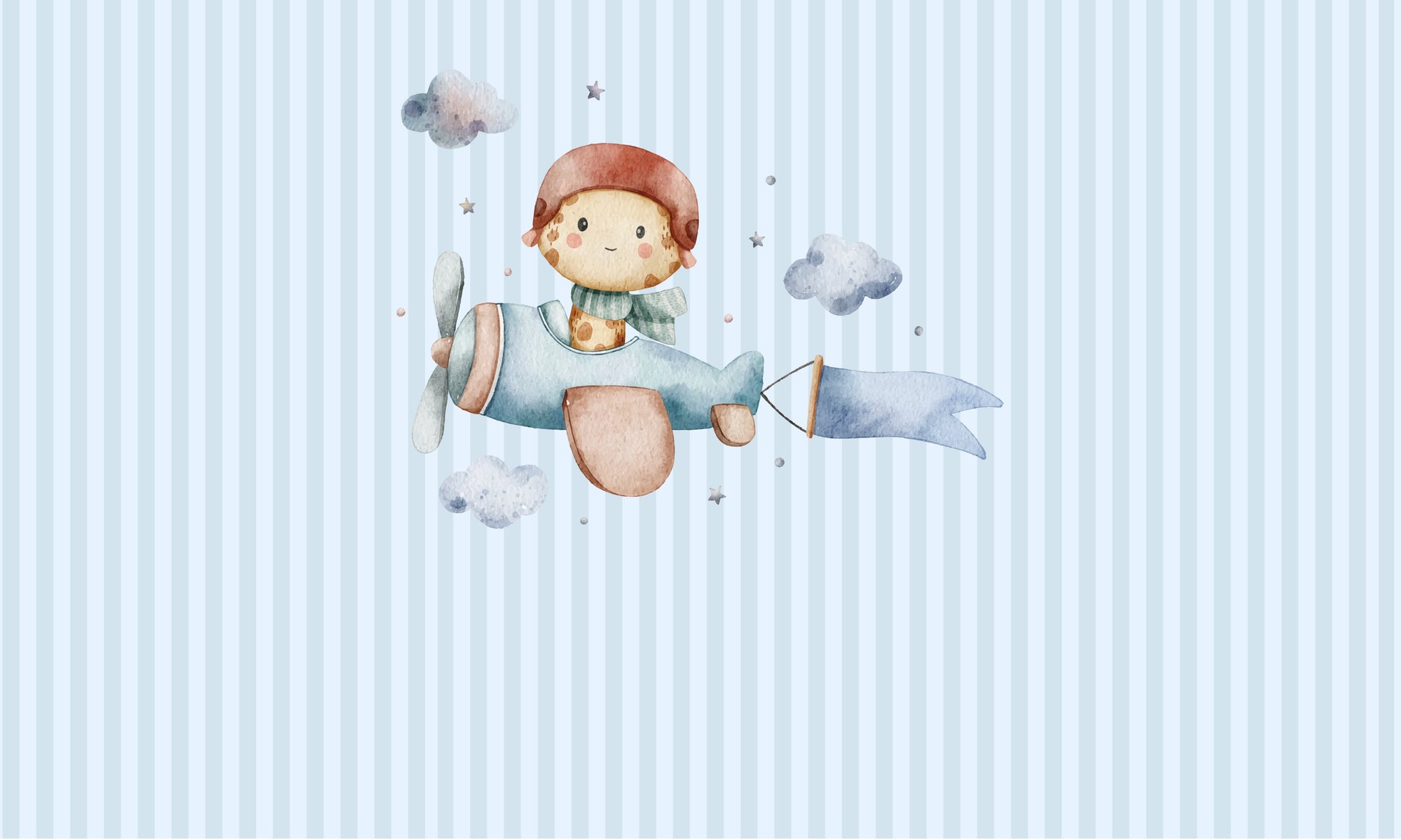 Papel de Parede Adesivo Menino Céu de Velocidade