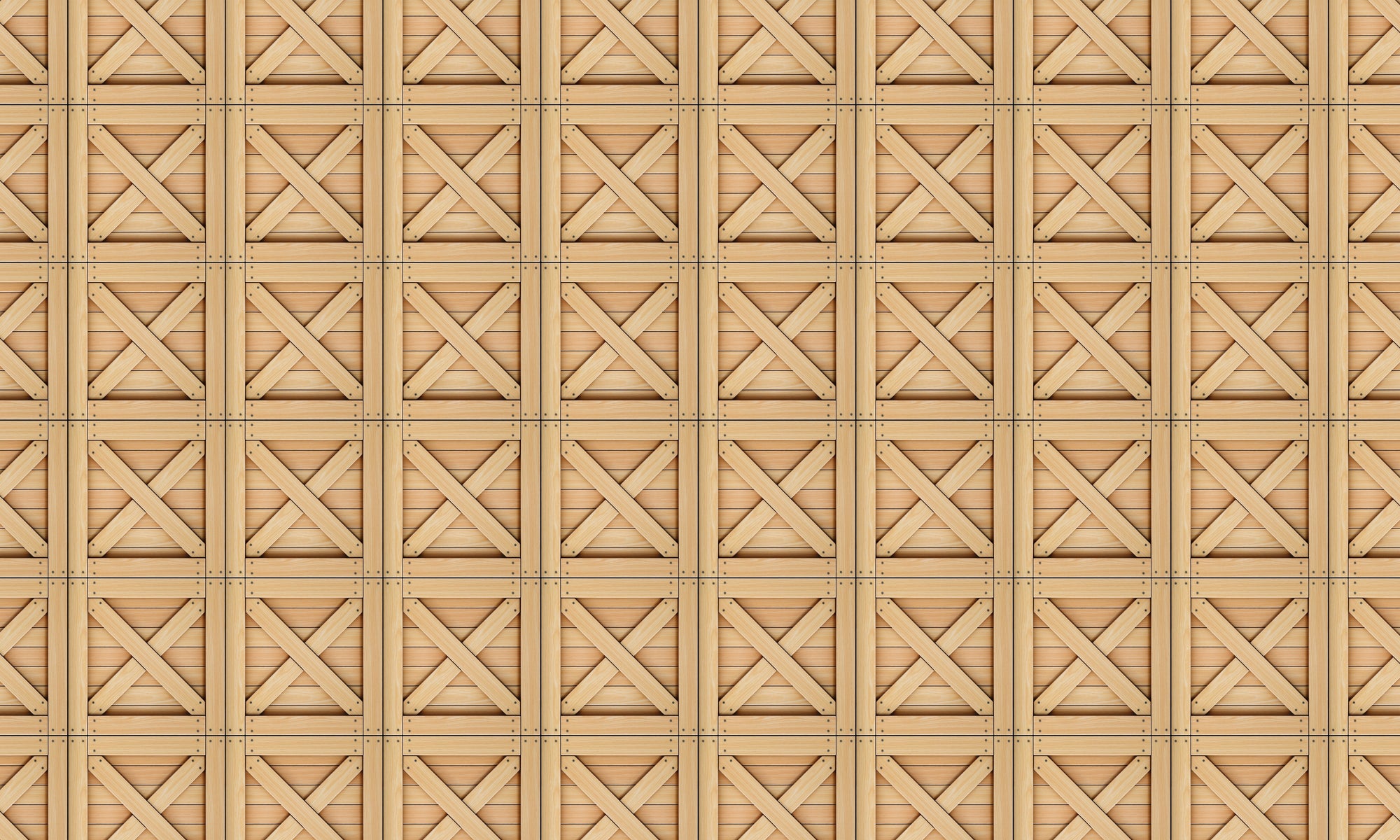 Papel de Parede Adesivo Industrial Caixa de Madeira Decor 75