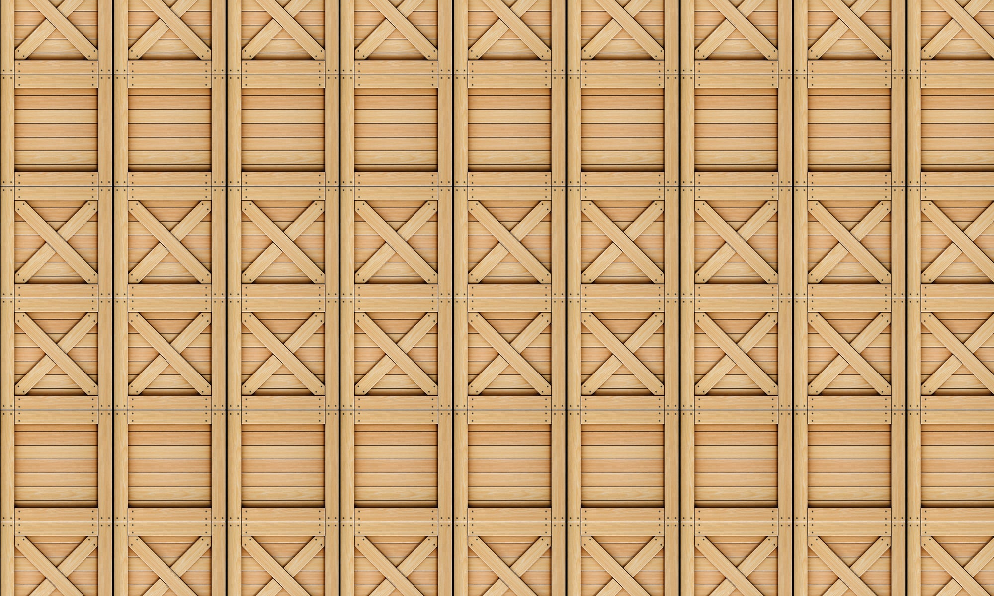 Papel de Parede Adesivo Industrial Caixa de Madeira Decor 77
