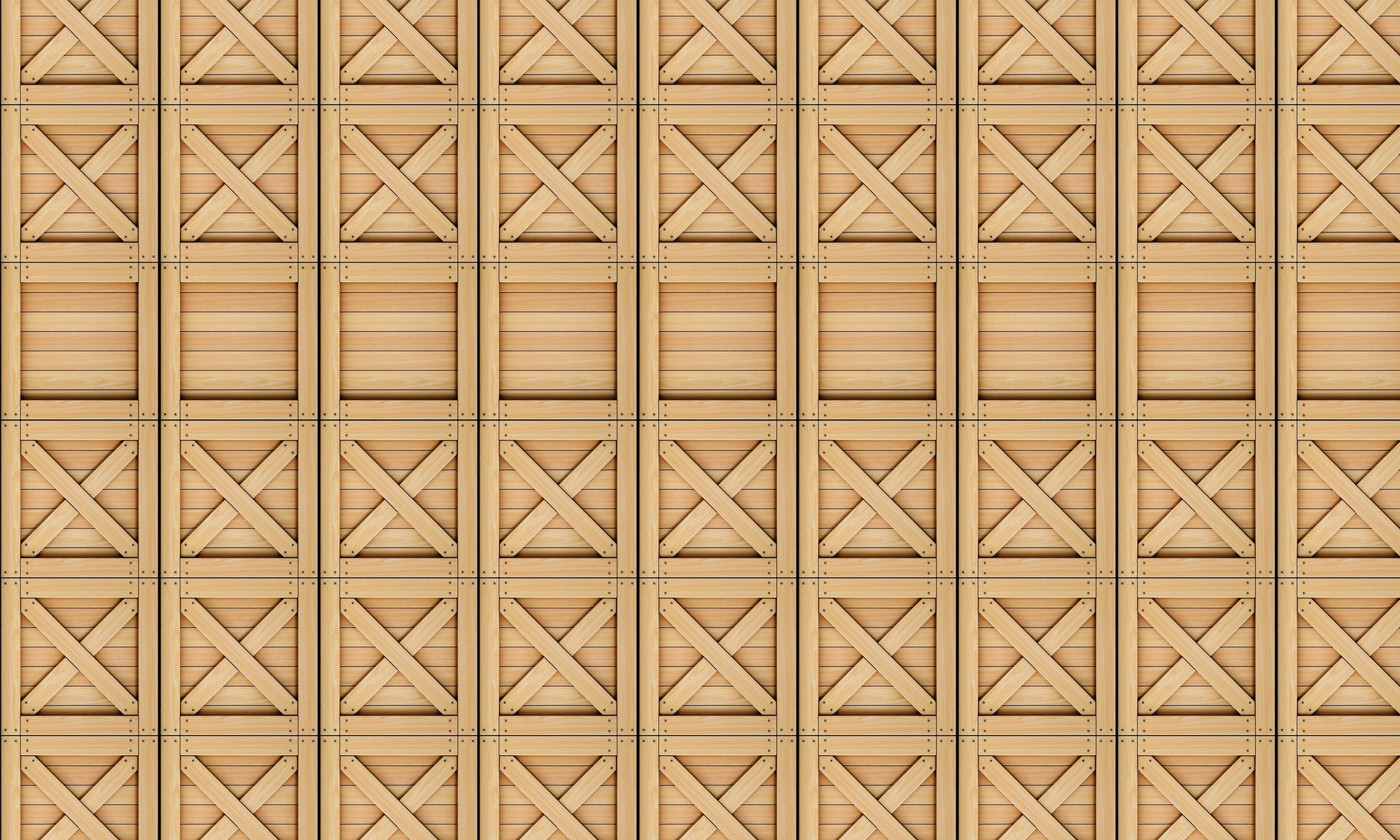 Papel de Parede Adesivo Industrial Caixa de Madeira Decor 80