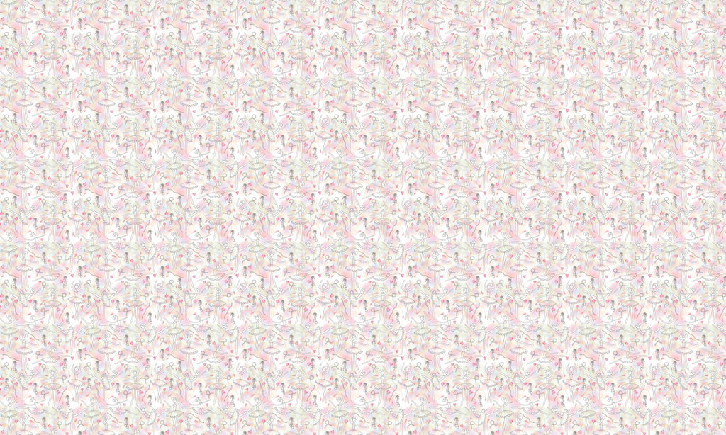 Papel de Parede Adesivo Menina Bailarina 3