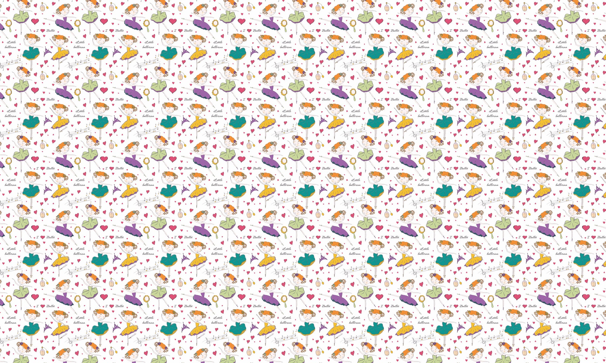 Papel de Parede Adesivo Menina Bailarina 6