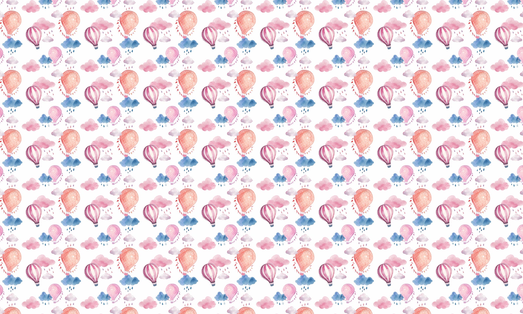 Papel de Parede Adesivo Menina Balão Rosa