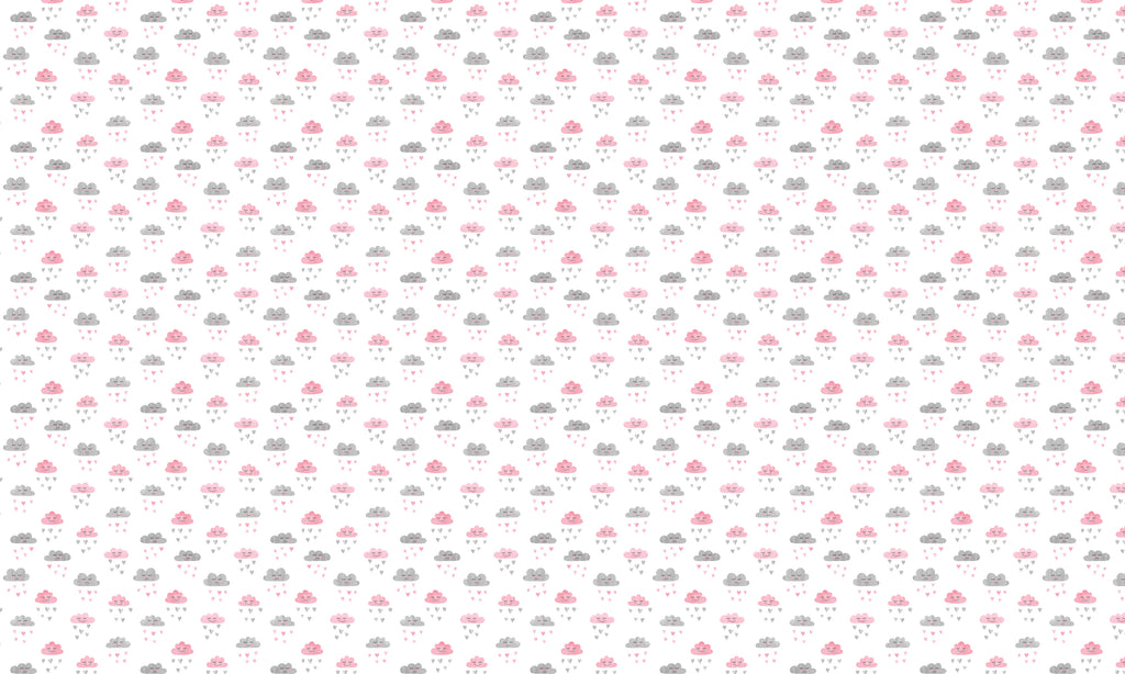 Papel de Parede Adesivo Menina Nuvem de Amor