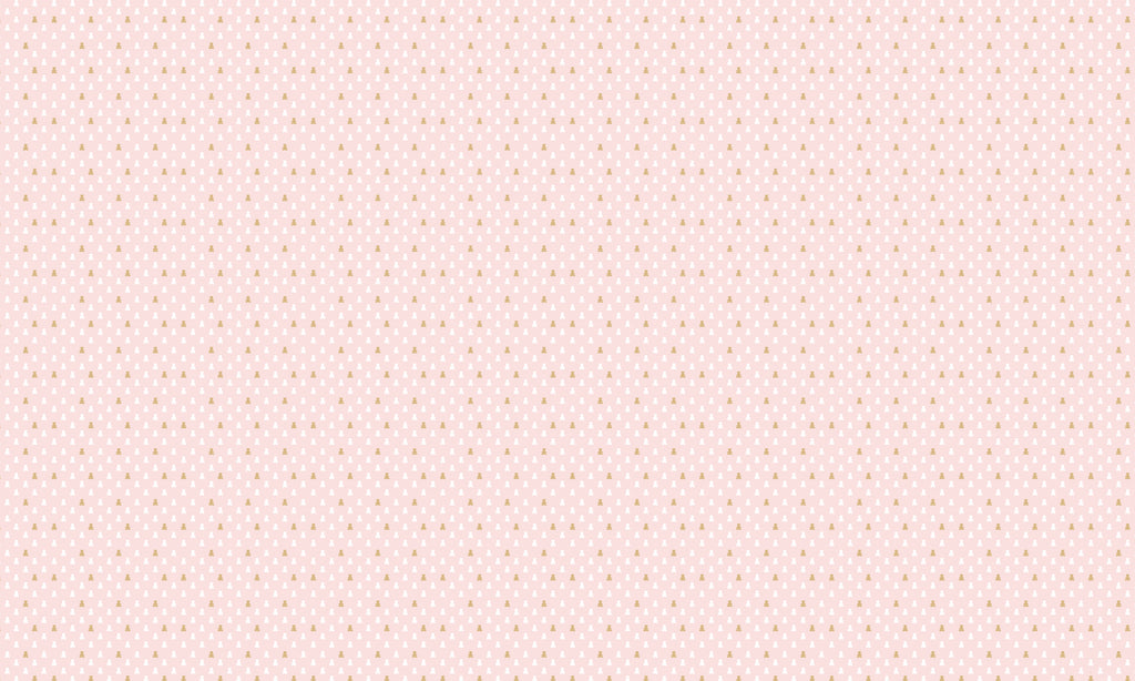 Papel de Parede Adesivo Menina Ursinho Rosa Claro