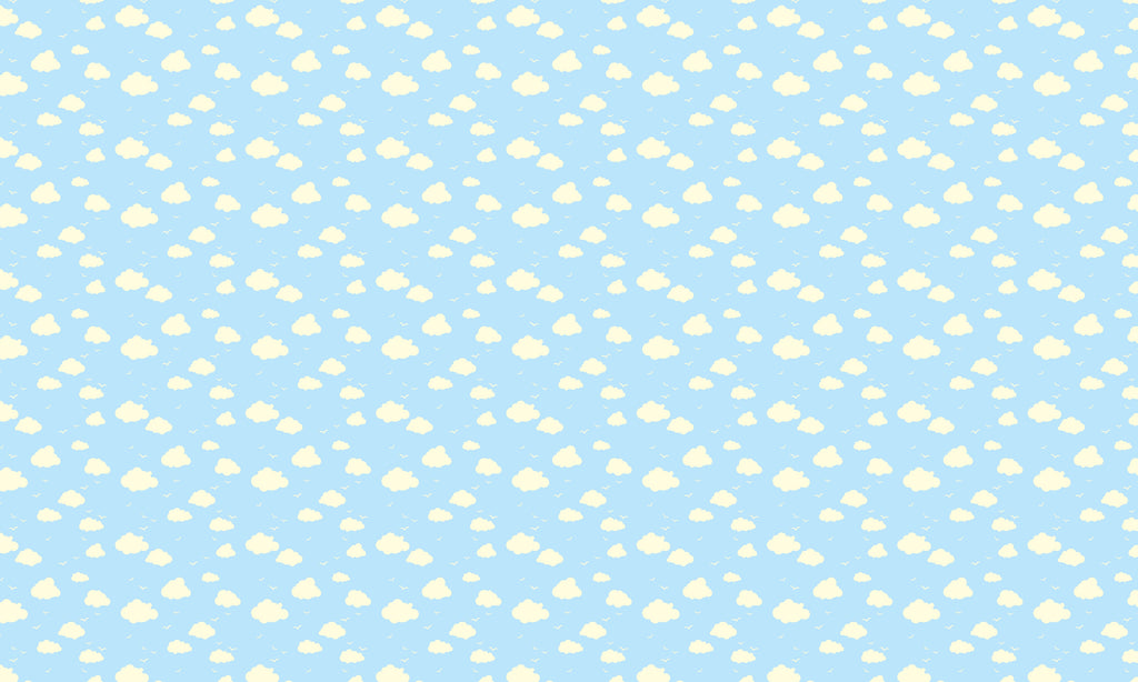 Papel de Parede Adesivo Menino Baby Nuvens