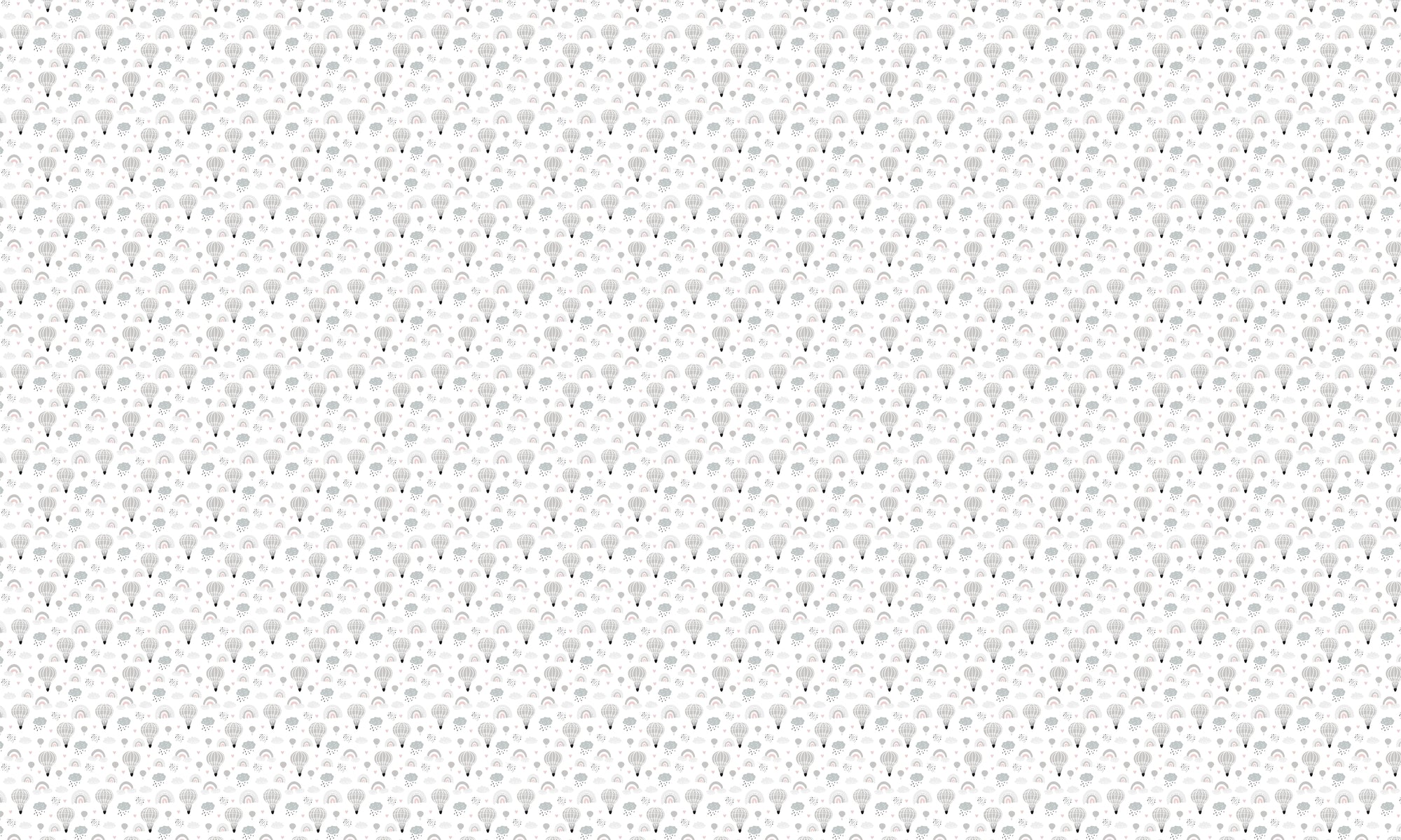 Papel de Parede Adesivo Menino Balão e Arco Iris