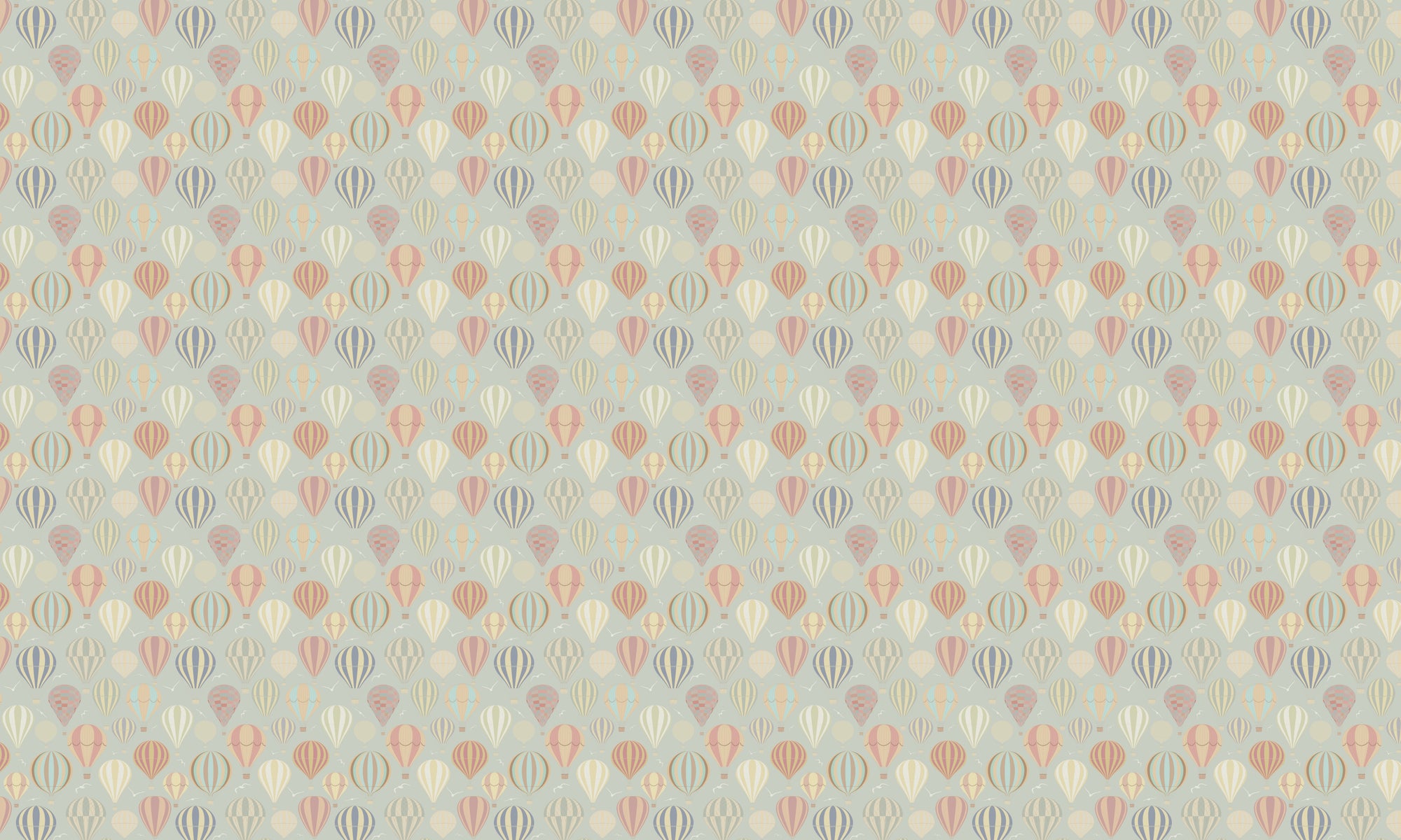 Papel de Parede Adesivo Menino Balões Vintage