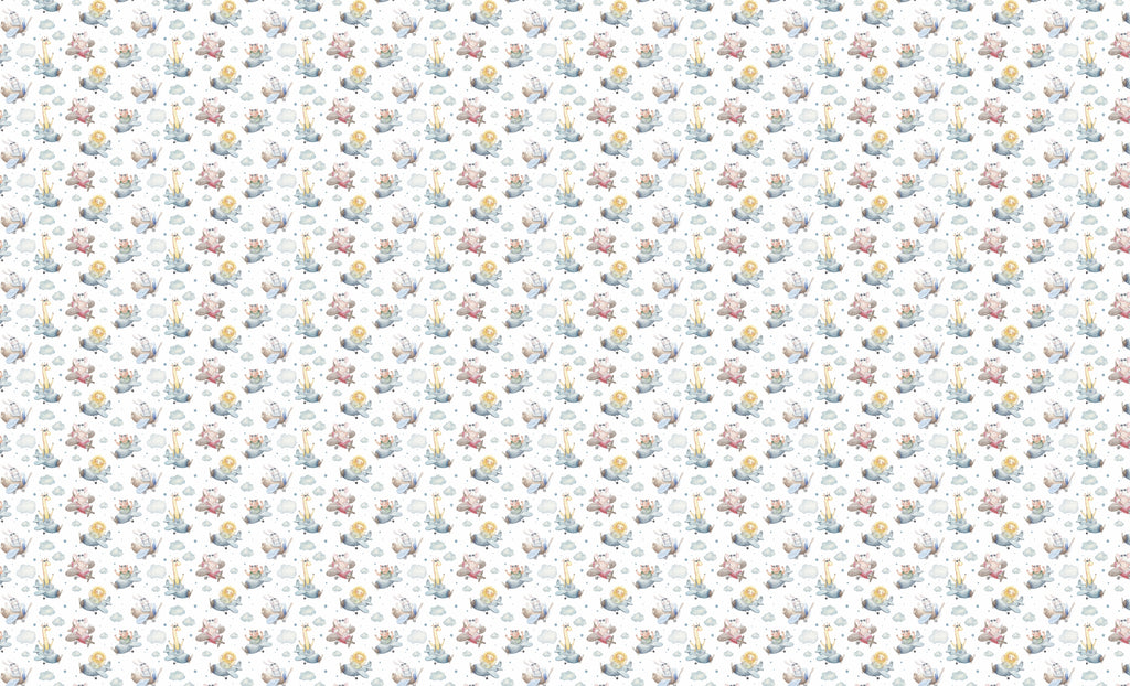 Papel de Parede Adesivo Menino Caminho do Voo Feliz