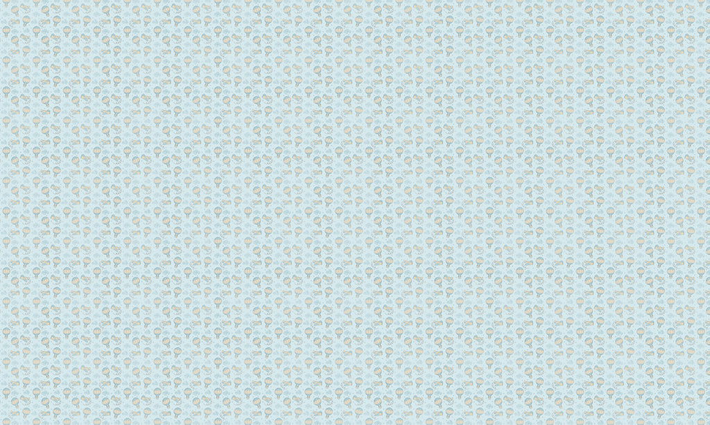 Papel de Parede Adesivo Menino Céu de Brincadeiras Balão e Avião