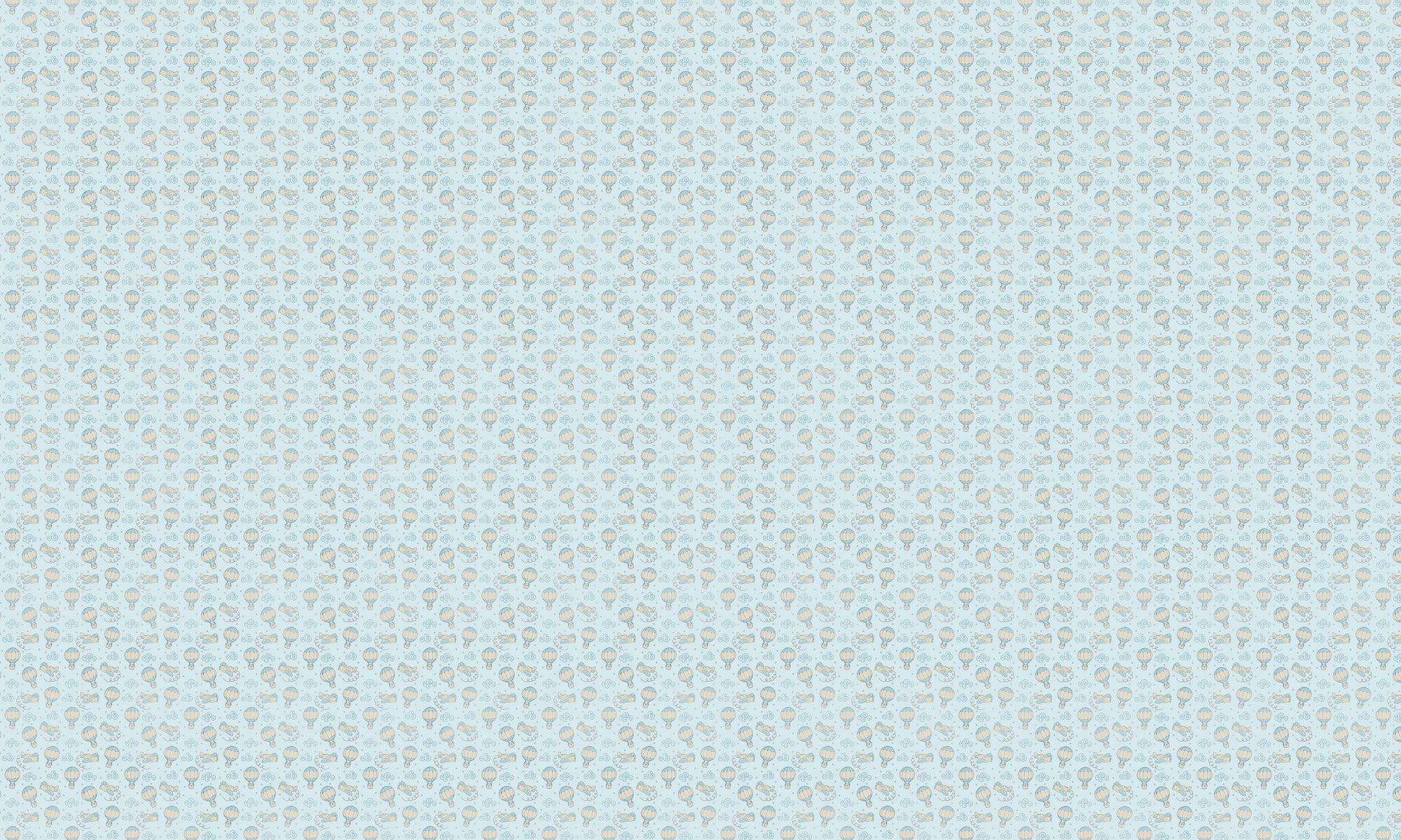 Papel de Parede Adesivo Menino Céu de Brincadeiras Balão e Avião