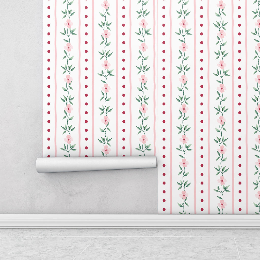 Papel de Parede Papel de Parede - Blossom Stripe