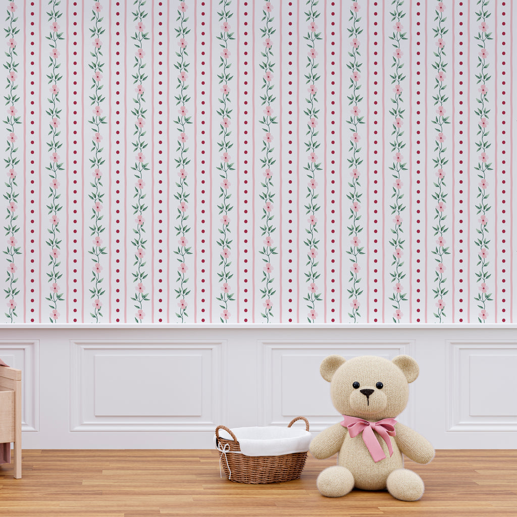 Papel de Parede Papel de Parede - Blossom Stripe