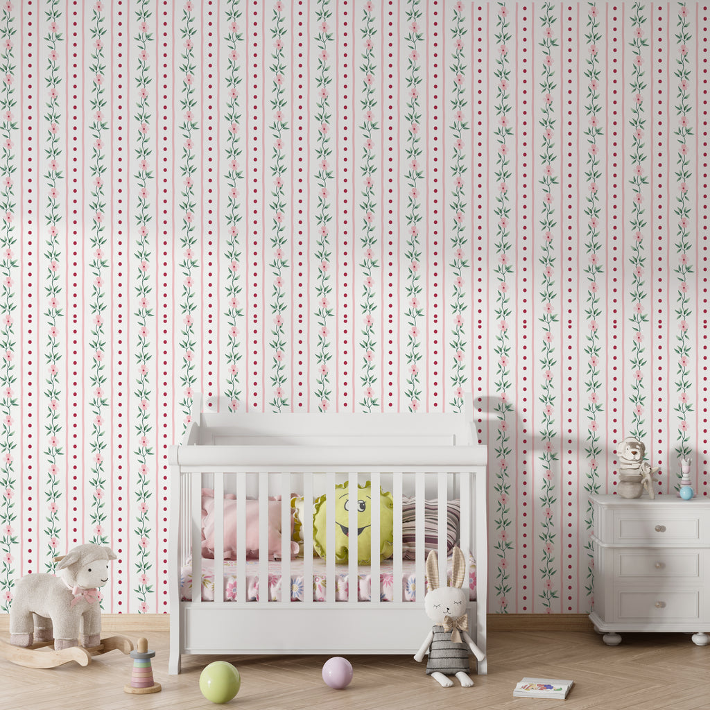 Papel de Parede Papel de Parede - Blossom Stripe