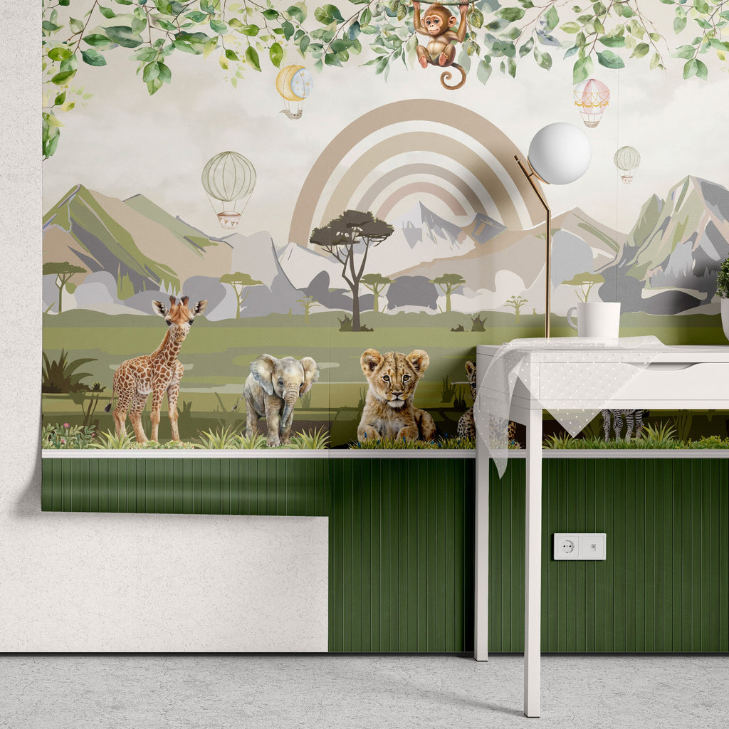 Papel de Parede Adesivo Safari Encantado