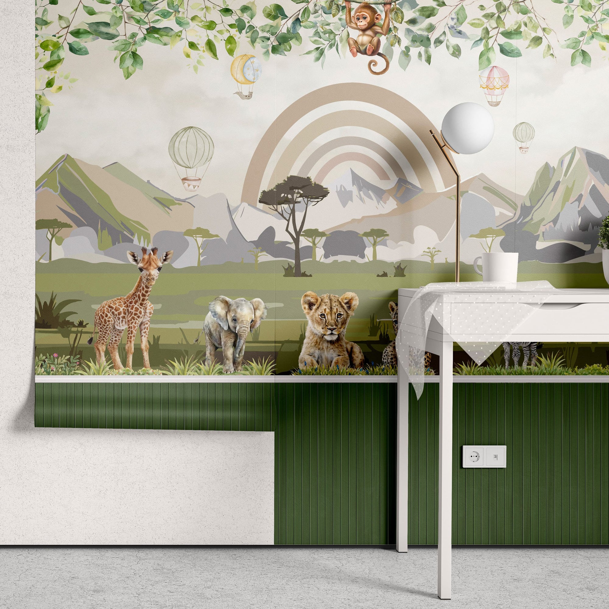 Papel de Parede Adesivo Safari Encantado