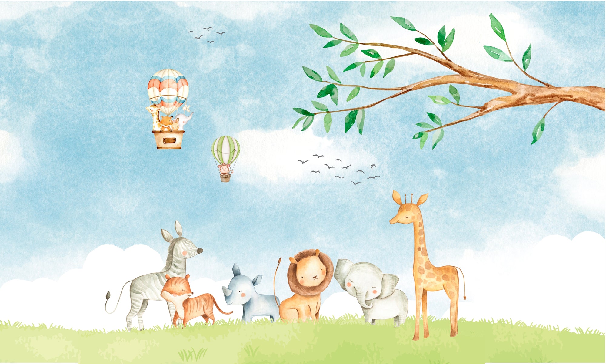Papel de Parede - Safari Boiserie